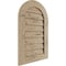 Ekena Millwork Timberthane Hand Hewn Round Top Faux Wood Non-Functional Gable Vent, Primed Tan, 32"W x 30"H GVURRT32X30DHHPR - alternate 2
